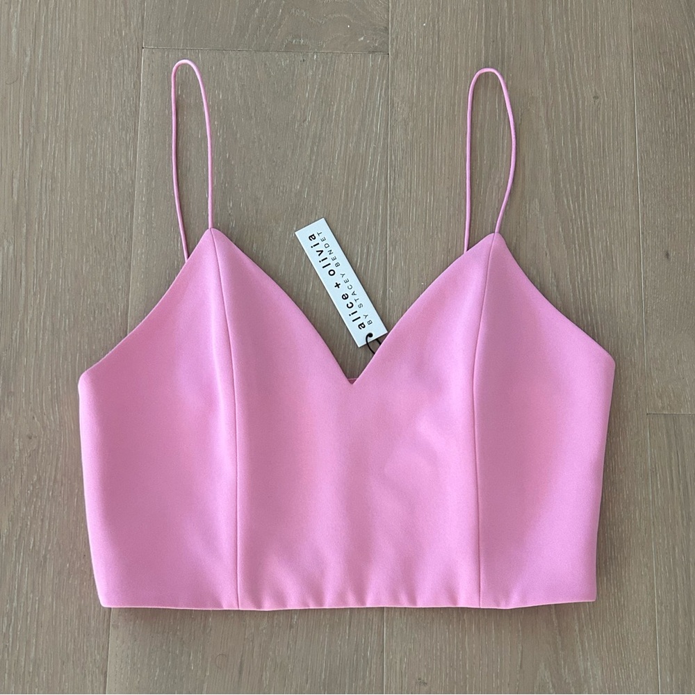Alice + Olivia Archer Cropped Cami